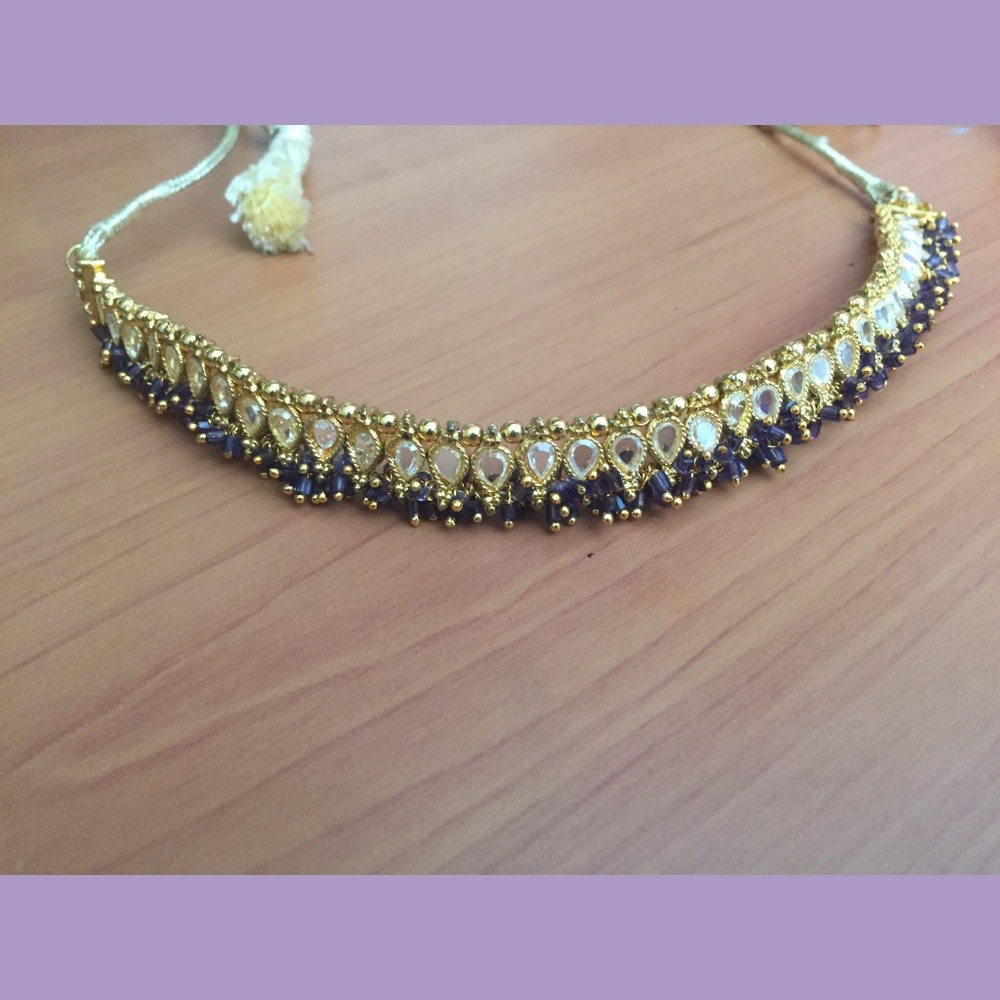 Dark Purple Indian Necklace
